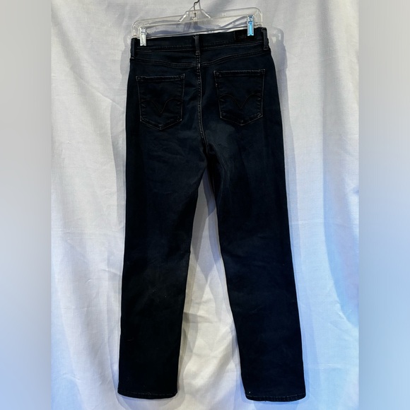 Levi's 512 Straight Perfectly Slimming Women Jeans Dark Indigo W29 L32 Size 8 - Picture 2 of 9